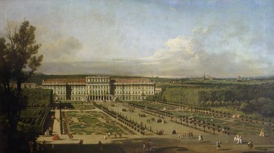 Schonbrunnin palatsi ja puutarhat, 1759-61 tekijältä Bernardo Bellotto