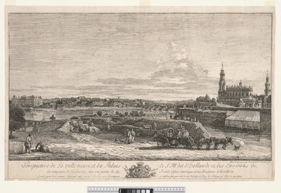 Näkymä Dresdenistä tekijältä Bernardo Bellotto