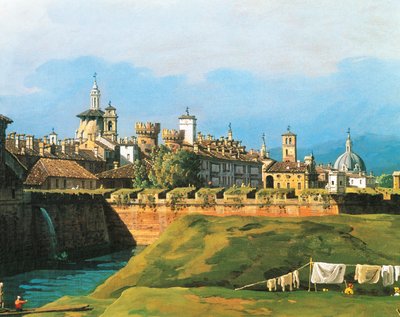 Näkymä Torinoon kuninkaallisen puutarhan puolelta tekijältä Bernardo Bellotto