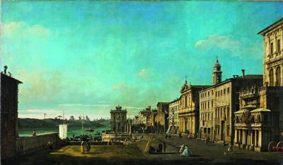 Näkymä Via di Ripettalle Roomassa tekijältä Bernardo Bellotto
