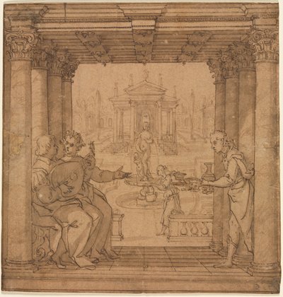 Kuvitus Torquato Tassos Gerusalemme Liberatasta, 1586-1590. tekijältä Bernardo Castello