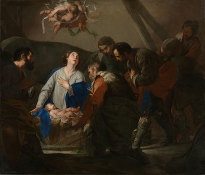 Bernardo Cavallino / Paimenten palvonta, noin 1650. tekijältä Bernardo Cavallino