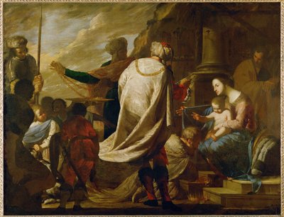 The Adoration of the Magi ... (maalaus kankaalle) tekijältä Bernardo Cavallino
