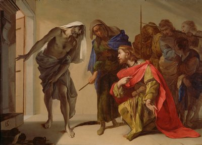 Saulin kutsuma Samuelin varjo, n. 1655 tekijältä Bernardo Cavallino