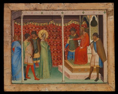 Pyhä Reparata ennen keisari Deciusta, n. 1338-1340 (tempera puulla) tekijältä Bernardo Daddi