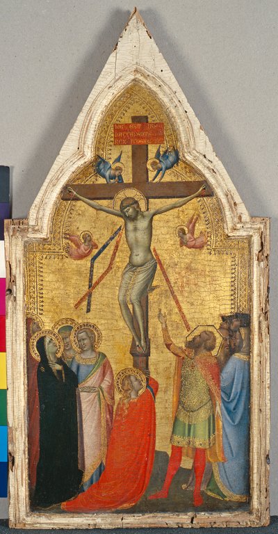 Ristiinnaulitseminen, n. 1340 (tempera poppelipuulla) tekijältä Bernardo Daddi