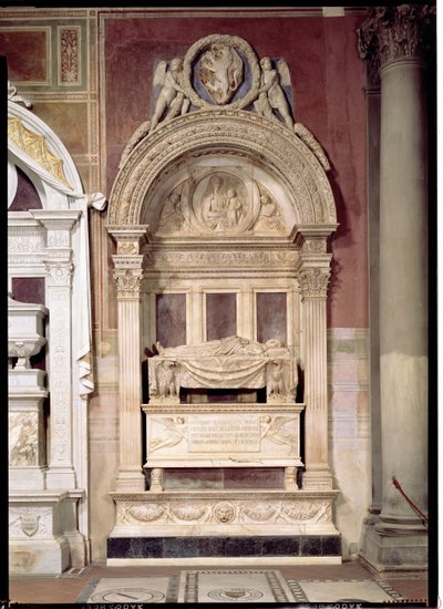 Leonardo Brunin (1369-144) hauta 1446-50 (marmori) tekijältä Bernardo Rossellino