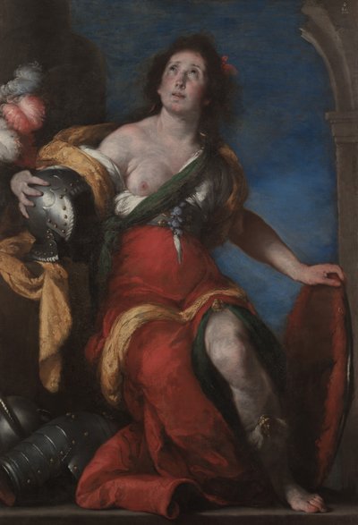 Allegorinen hahmo, n. 1636 (öljy kankaalle) tekijältä Bernardo Strozzi