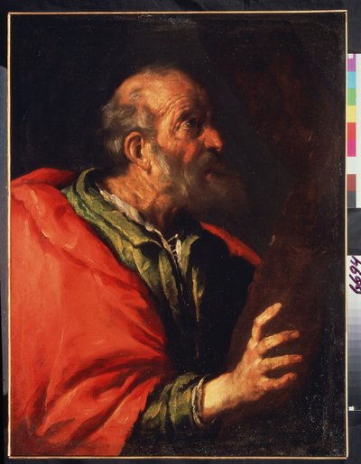 Vanhan miehen, apostoli Pietarin, pää? tekijältä Bernardo Strozzi
