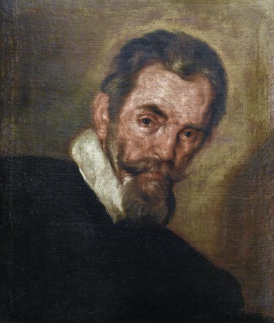 Muotokuva säveltäjä Claudio Monteverdistä (1567-1643), Strozzi, Bernardo (1581-1644) Yksityinen kokoelma tekijältä Bernardo Strozzi