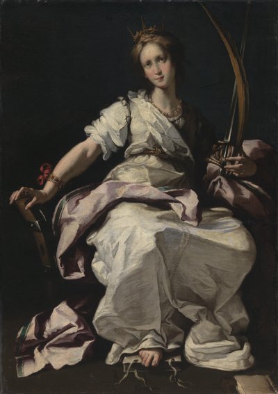 Pyhä Katariina Aleksandrialainen tekijältä Bernardo Strozzi