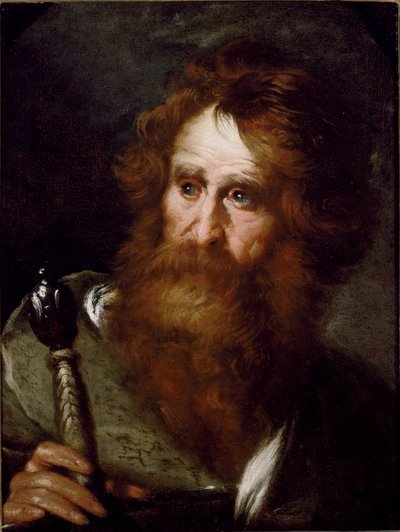 Pyhän Paavalin maalaus Bernardo Strozzin (1581-1644) Genes Gallery of Palazzo Rosso tekijältä Bernardo Strozzi