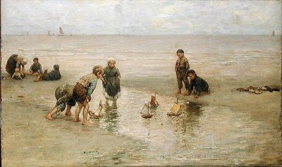 Regatta (öljy kankaalle) tekijältä Bernardus Johannes Blommers or Bloomers