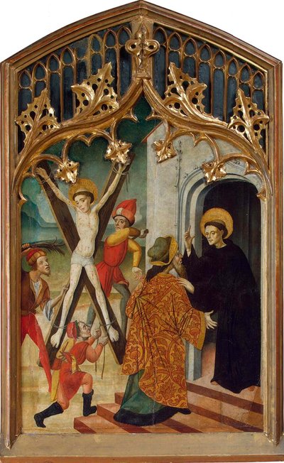 Saint Vincent of Saragossa ja Saint Vincent Ferrer, 1430-luku. tekijältä Bernat Martorell the Elder