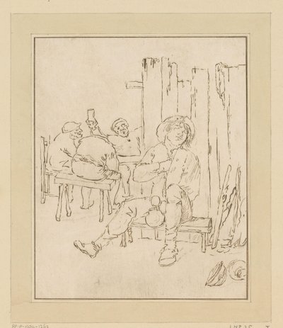 Humalainen maanviljelijä majatalossa tekijältä Bernhard Schreuder