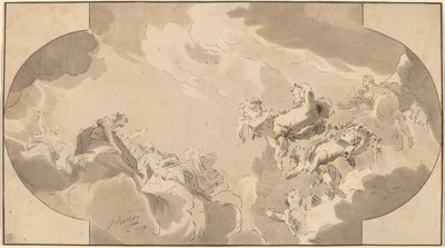 Katon koristelu tekijältä Bernhard Schreuder after Jacob de Wit