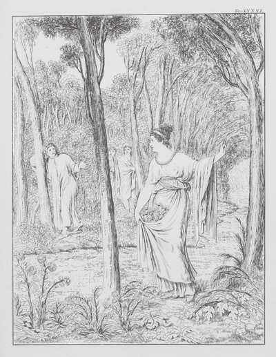 Danten jumalallinen komedia, Purgatorio (Kiirastuli), levy XXXVI (litografia). tekijältä Bernhard Schuler