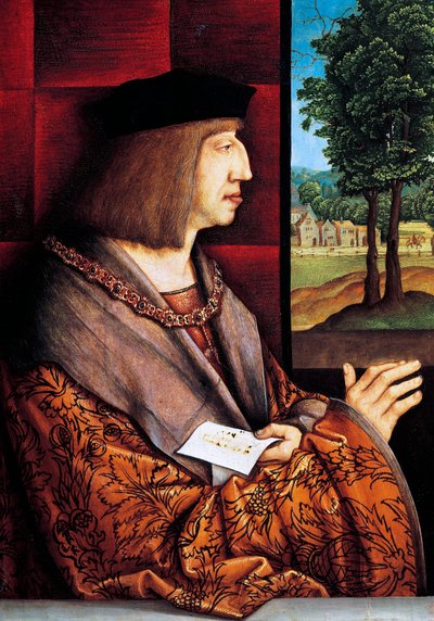 Itävallan Maximilian I:n muotokuva tekijältä Bernhard Strigel