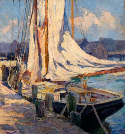 Wharf Scene, Gloucester. tekijältä Bertha Eversfield Perrie