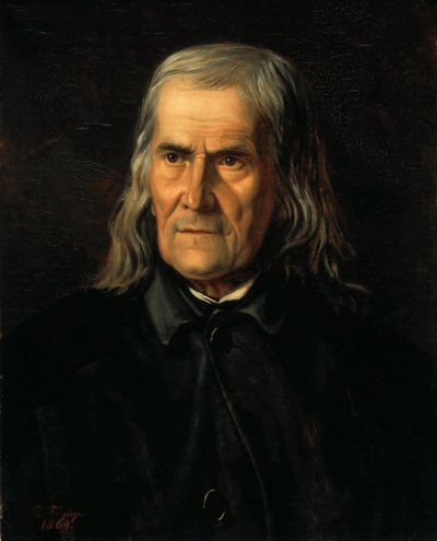 Friedrich Rueckertin muotokuva 1788-1866, 1864. tekijältä Bertha Froriep