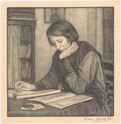 Retrat de Sanne Bruinierfinnish tekijältä Bertha van Hasselt (signed by artist)
