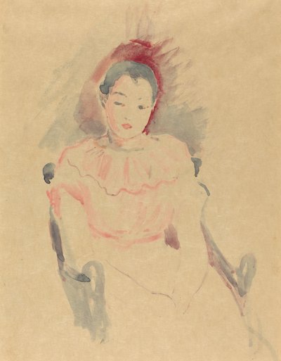 Tyttö istuu, 1894. tekijältä Berthe Morisot