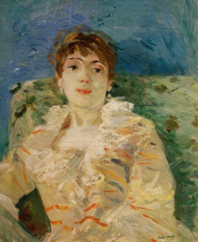 Nuori nainen sohvalla tekijältä Berthe Morisot