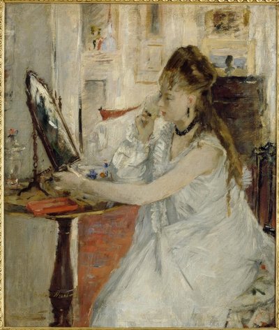 Jeune femme se poudrant (Junge Frau, sich pudernd) tekijältä Berthe Morisot
