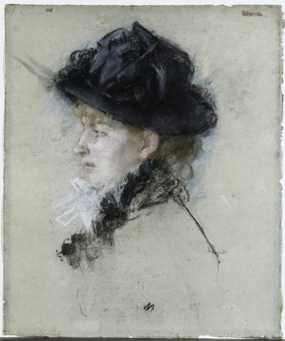Mademoiselle Louise Riesener hatussa tekijältä Berthe Morisot