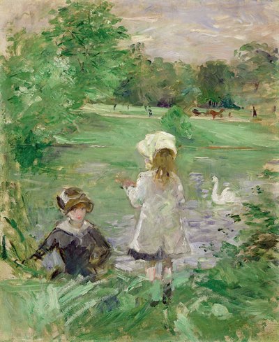 Järven rannalla, 1883 tekijältä Berthe Morisot