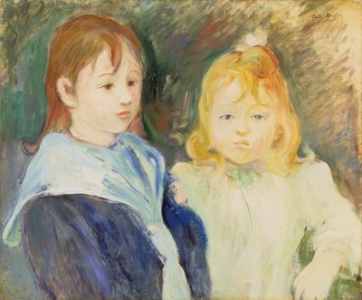 Muotokuva kahdesta lapsesta, 1893 tekijältä Berthe Morisot