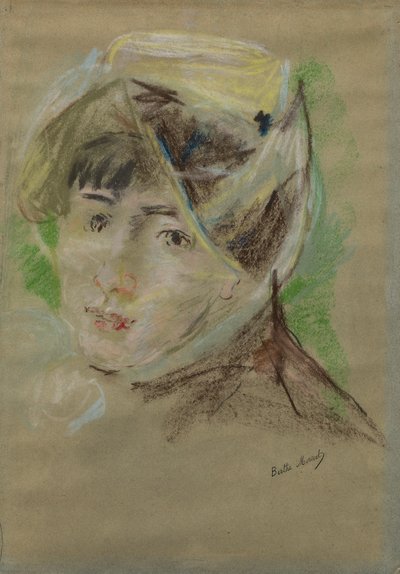 Hunnutetun tytön muotokuva (Jeanne Pontillon) tekijältä Berthe Morisot