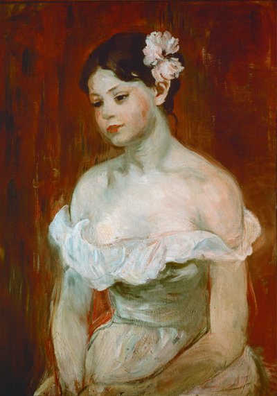 Muotokuva nuoresta naisesta ... (öljy kankaalle) tekijältä Berthe Morisot