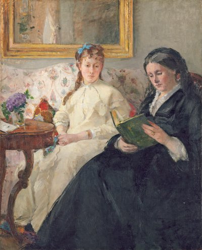 Muotokuva taiteilijan äidistä ja sisaresta tekijältä Berthe Morisot
