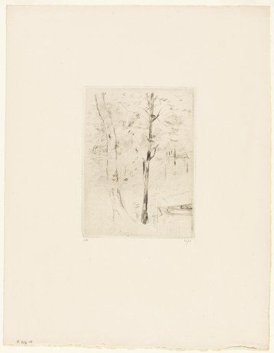 Bois de Boulognen järvi tekijältä Berthe Morisot