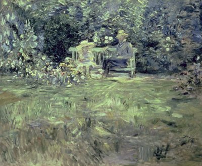 Oppitunti puutarhassa, 1886 tekijältä Berthe Morisot
