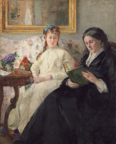 Taiteilijan äiti ja sisar tekijältä Berthe Morisot