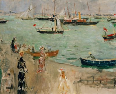 Vue du solent (Ile of Wight) tai Marine en Angleterre tekijältä Berthe Morisot
