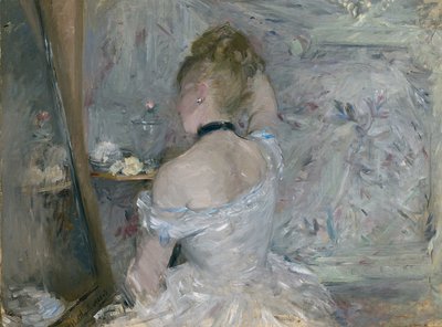 Nainen WC:ssä, 1875-1880 tekijältä Berthe Morisot