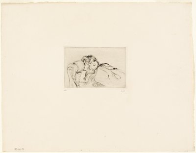 Nuori nainen levossa tekijältä Berthe Morisot