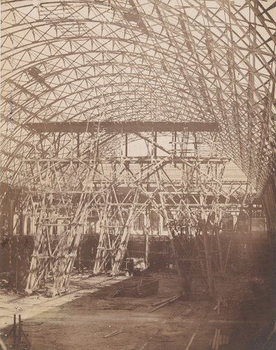 [Rakentaminen vuoden 1855 yleisnäyttelyä varten], 1855. tekijältä Bertsch et Arnaud