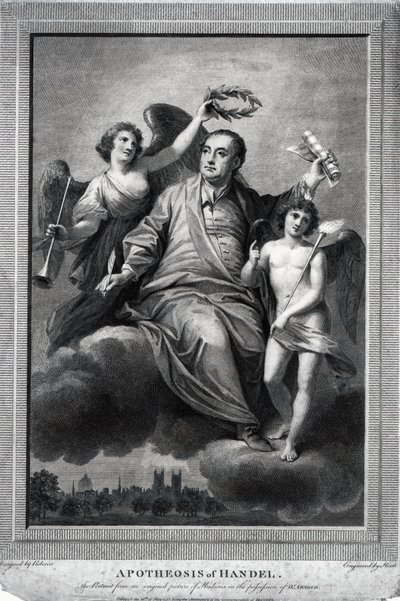 Händelin apoteoosi, 1787 tekijältä Biagio Rebecca