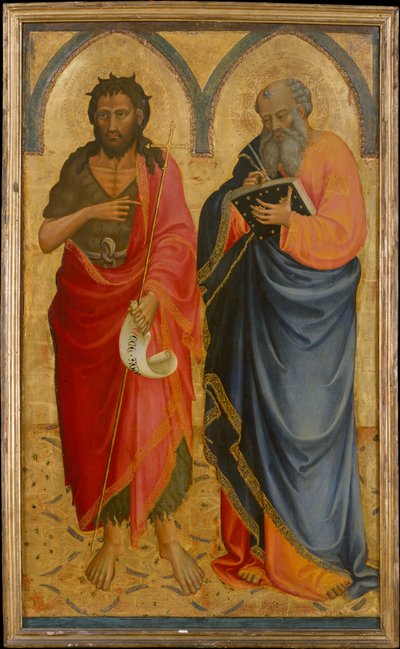 Heilige Johannes der Täufer und Matthäus tekijältä Bicci di Lorenzo