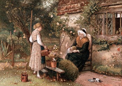 Nuoruus ja ikä, 1866. tekijältä Birket Foster