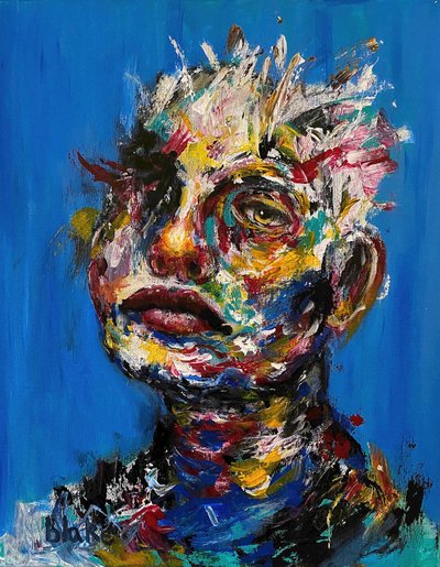 The Innocent Can Never Last, n. 2020 (akryyli kankaalle) tekijältä Blake Munch