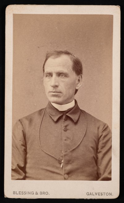 Pastori Joseph Celestine Carrierin muotokuva 1833-1904, ennen vuotta 1876. tekijältä Blessing and Bro