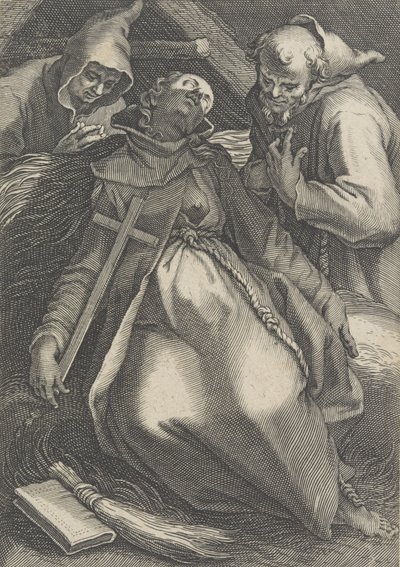 Sancta Euphrolyna, sarjasta Female Hermits, 1600-1633 tekijältä Boetius Adams Bolswert