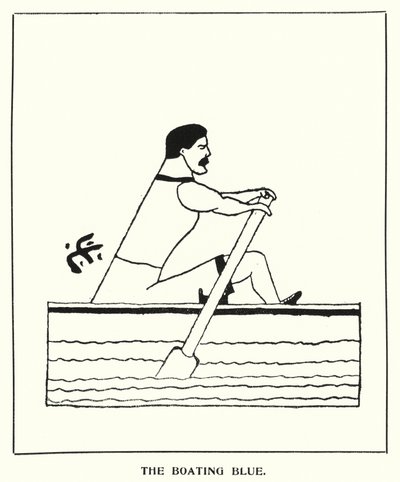 Oxford Quips: The Boating Blue (litho) tekijältä Bohun Lynch