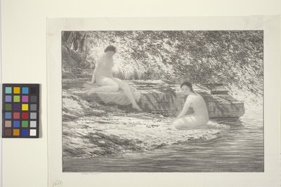 Lake Ladies (muste paperille) tekijältä Bolton Coit Brown