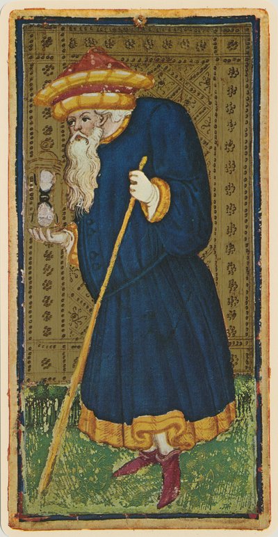 Erakko, faksimile Tarot-kortista "Visconti"-pakasta, 1441-47 tekijältä Bonifacio Bembo